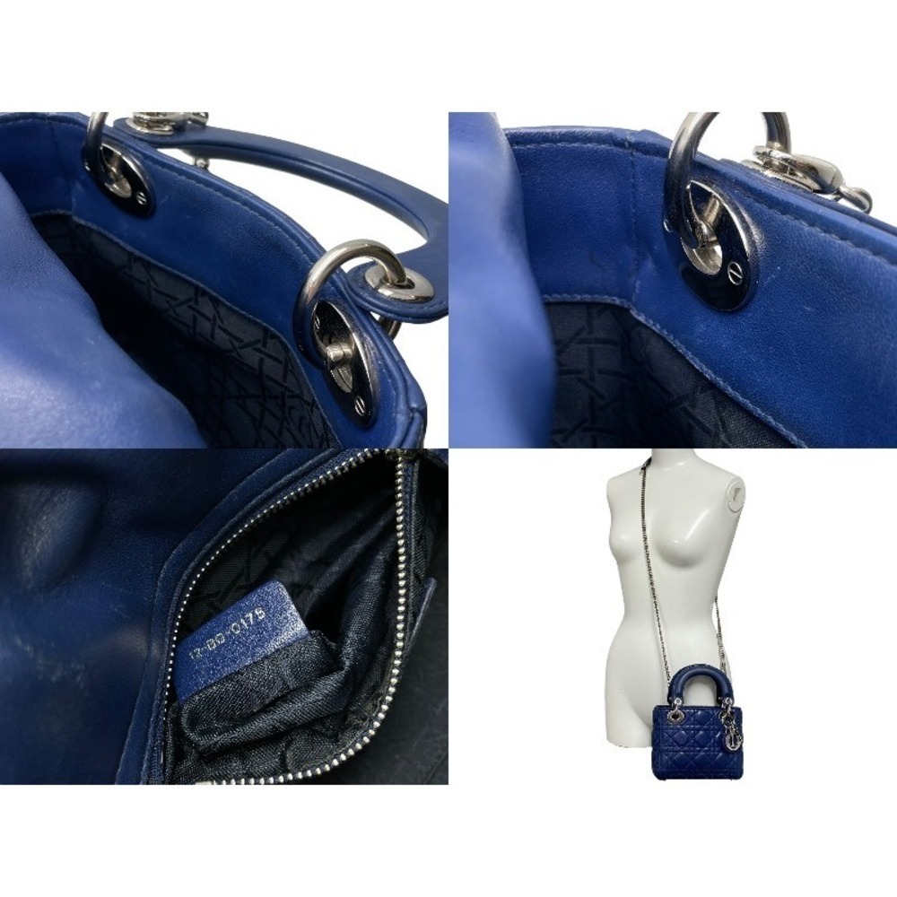 Christian Dior Lady Shoulder Bag Blue - Picture 10 of 10